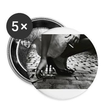 Monday - Buttons groß 56 mm (5er Pack) - Weiß - Vorne