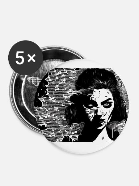 Dreifaltigkeit #1 - Buttons groß 56 mm (5er Pack) - Weiß
