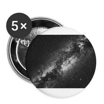 Die Milchstraßengalaxie - Buttons groß 56 mm (5er Pack) - Weiß - Vorne