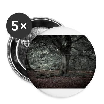 Dans la forêt de contes de fées - Lot de 5 grands badges (56 mm) - blanc - Devant
