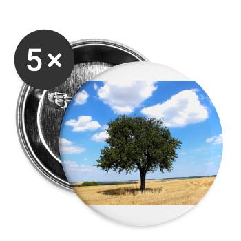 Tree, Environment, Nature - Buttons large 2.2''/56 mm (5-pack) - white - Front