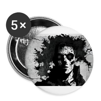 Renegade #4 - Buttons large 2.2''/56 mm (5-pack) - white - Front