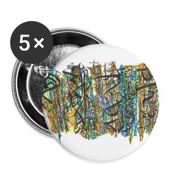 240719 02 - Buttons groß 56 mm (5er Pack) - Weiß - Vorne