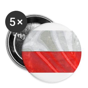 Poland Collection 'by nikkkooo - Buttons groß 56 mm (5er Pack) - Weiß - Vorne