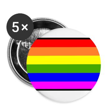 Lgbt - Buttons large 2.2''/56 mm (5-pack) - white - Front