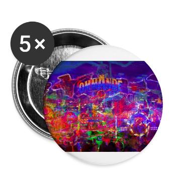 Bremer Freimarkt abstrakt, Bremen, Deutschland - Buttons groß 56 mm (5er Pack) - Weiß - Vorne