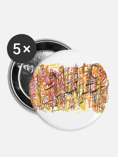 240725 07 - Buttons groß 56 mm (5er Pack) - Weiß