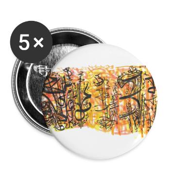240721 03 - Buttons groß 56 mm (5er Pack) - Weiß - Vorne