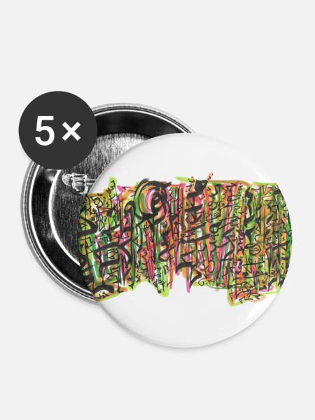 240725 01 - Buttons groß 56 mm (5er Pack) - Weiß