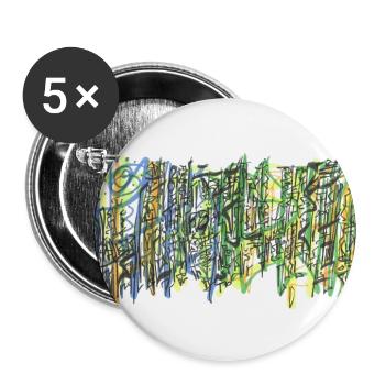 240725 03 - Buttons groß 56 mm (5er Pack) - Weiß - Vorne