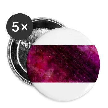 Abstrakt Muster Pink - Buttons groß 56 mm (5er Pack) - Weiß - Vorne