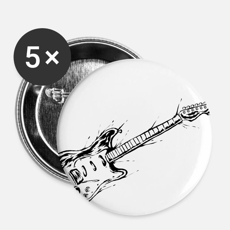 Electric guitar - Buttons large 2.2''/56 mm (5-pack) - white