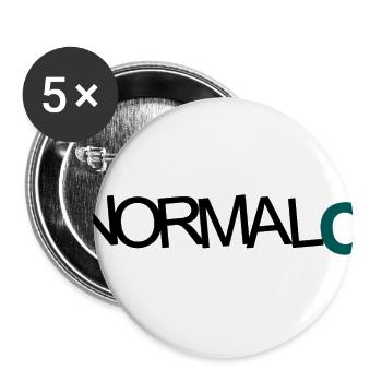 NORMAL O - Buttons groß 56 mm (5er Pack) - Weiß - Vorne
