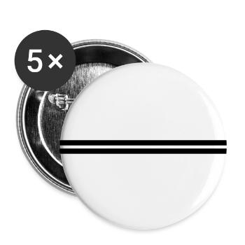 striche - Buttons large 2.2''/56 mm (5-pack) - white - Front