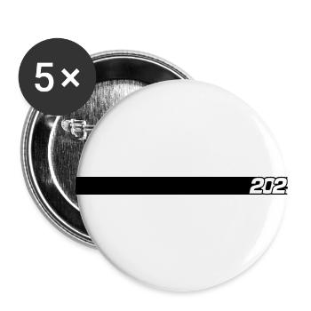 2025 Linie - Buttons groß 56 mm (5er Pack) - Weiß - Vorne
