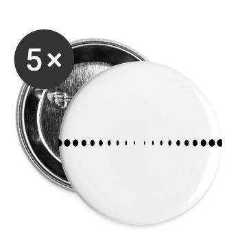 Cool Des - Buttons groß 56 mm (5er Pack) - Weiß - Vorne