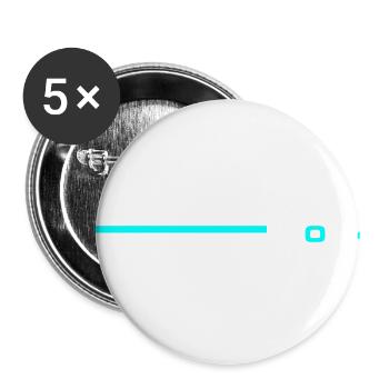 2024 Jahr - Buttons groß 56 mm (5er Pack) - Weiß - Vorne