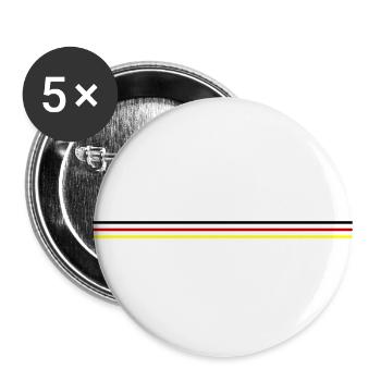 Ligne Allemagne - Lot de 5 grands badges (56 mm) - blanc - Devant