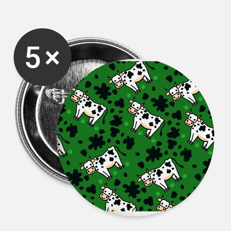 Cow - Buttons large 2.2''/56 mm (5-pack) - white