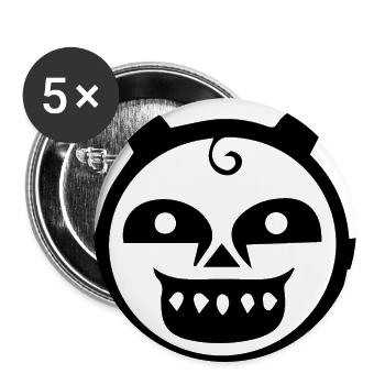 Halloween Baby Outfit - Buttons large 2.2''/56 mm (5-pack) - white - Front