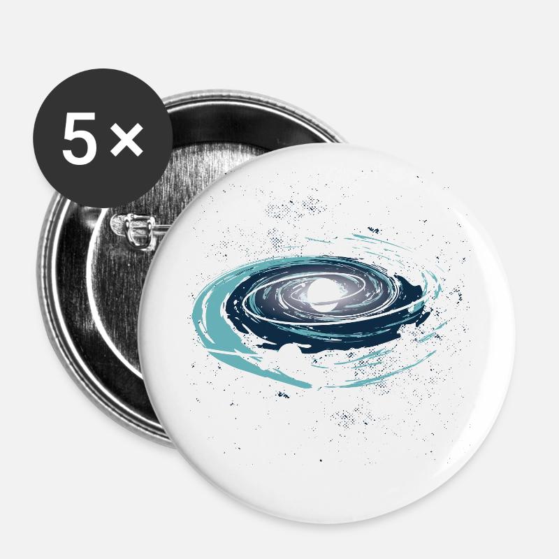 Planets - Buttons large 2.2''/56 mm (5-pack) - white