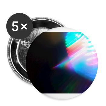 Neon Wheels - Buttons groß 56 mm (5er Pack) - Weiß - Vorne