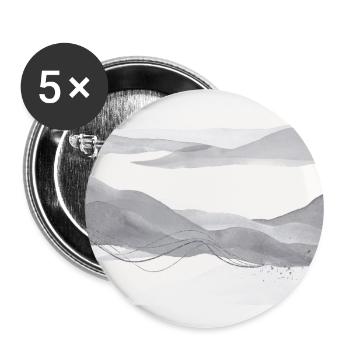 Warm Grey Abstract Landscape - Buttons large 2.2''/56 mm (5-pack) - white - Front