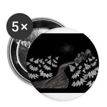 Urstanna Hill - Buttons large 2.2''/56 mm (5-pack) - white - Front