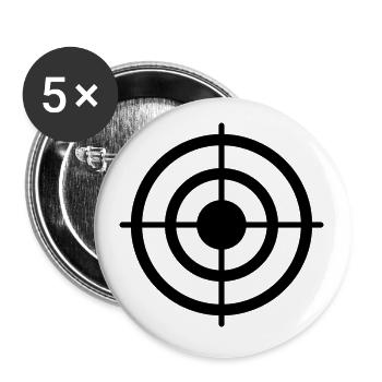 target - Buttons large 2.2''/56 mm (5-pack) - white - Front