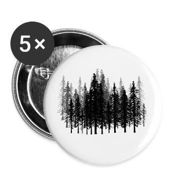 Mystical Creepy Forest Horror Halloween - Buttons large 2.2''/56 mm (5-pack) - white - Front