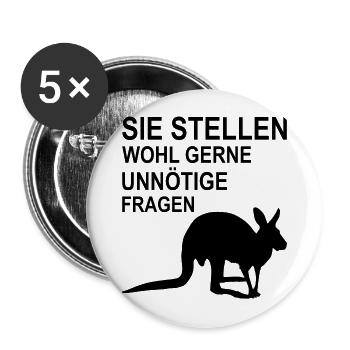 You probably like to ask necessary questions - Buttons large 2.2''/56 mm (5-pack) - white - Front