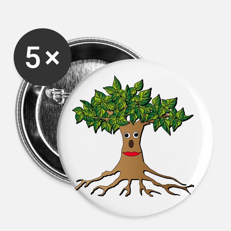 tree - Buttons large 2.2''/56 mm (5-pack) - white