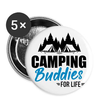 camping - Buttons large 2.2''/56 mm (5-pack) - white - Front