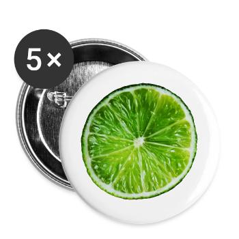 Lime - Buttons large 2.2''/56 mm (5-pack) - white - Front