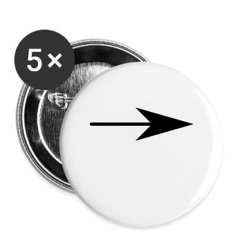 Right arrow - Buttons large 2.2''/56 mm (5-pack) - white - Front