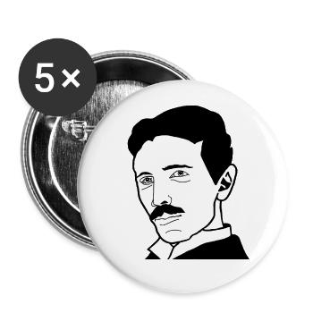 Nikola Energy Frequency Vibration Design - Buttons large 2.2''/56 mm (5-pack) - white - Front