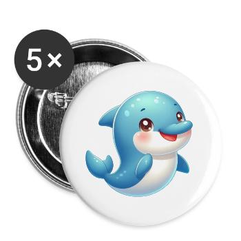 Runner-up 2 - Buttons large 2.2''/56 mm (5-pack) - white - Front