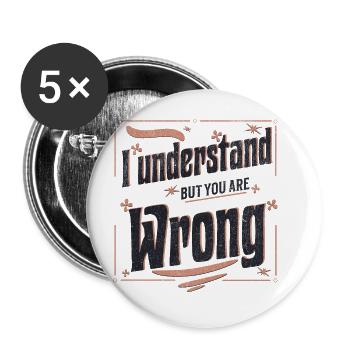 I understand but you are wrong - Buttons large 2.2''/56 mm (5-pack) - white - Front