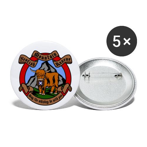 Scottish Mountain Rescue - Buttons groß 56 mm (5er Pack)
