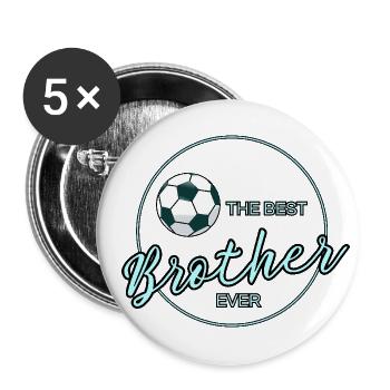 The Best Brother Ever - Buttons large 2.2''/56 mm (5-pack) - white - Front