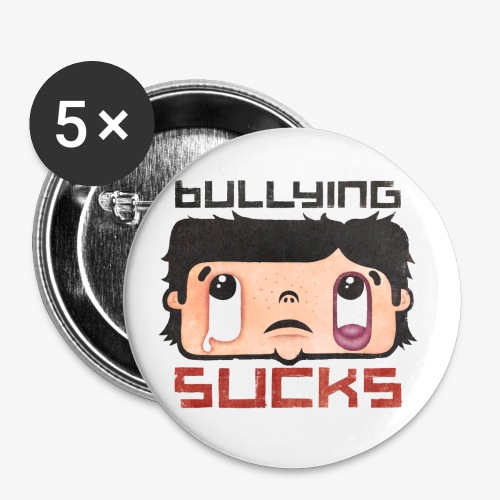Bullying sucks - Rintamerkit isot 56 mm (5kpl pakkauksessa)