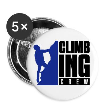 climbing crew - Buttons large 2.2''/56 mm (5-pack) - white - Front