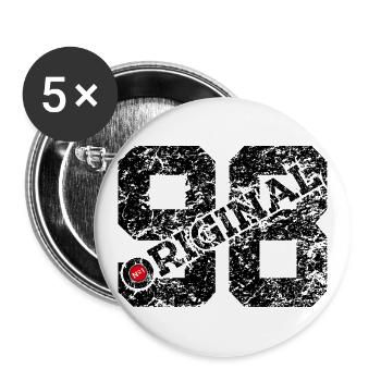 28TH BIRTHDAY 28 YEARS ORIGINAL 1998 - Buttons large 2.2''/56 mm (5-pack) - white - Front