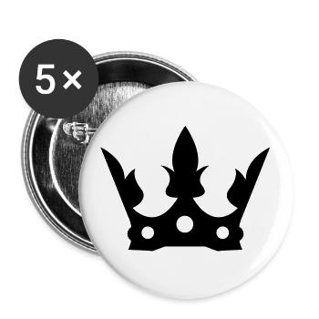 crown1 - Buttons large 2.2''/56 mm (5-pack) - white - Front