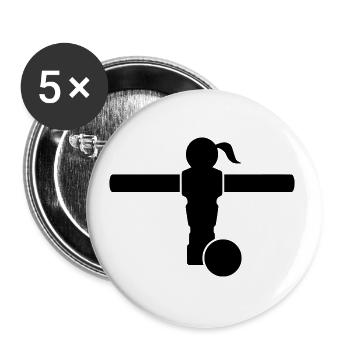 Kickerin - Buttons large 2.2''/56 mm (5-pack) - white - Front