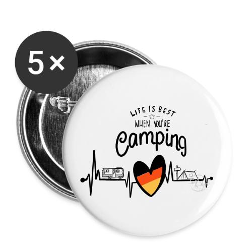 Camping Love - Thuis in Duitsland - Buttons groot 56 mm (5-pack)