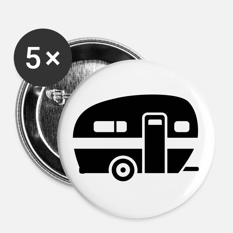 Caravan - Buttons large 2.2''/56 mm (5-pack) - white