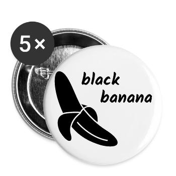 Black Banana - Buttons groß 56 mm (5er Pack) - Weiß - Vorne