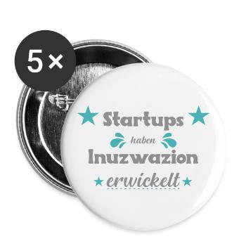 Politique, Dire - Lot de 5 grands badges (56 mm) - blanc - Devant