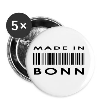 Bonn - Buttons groß 56 mm (5er Pack) - Weiß - Vorne